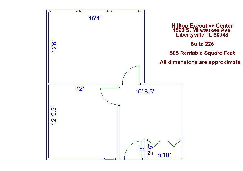 1580 S Milwaukee Ave, Libertyville, IL à louer Plan d’étage– Image 1 sur 1