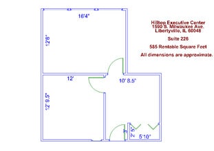 1580 S Milwaukee Ave, Libertyville, IL à louer Plan d’étage– Image 1 sur 1