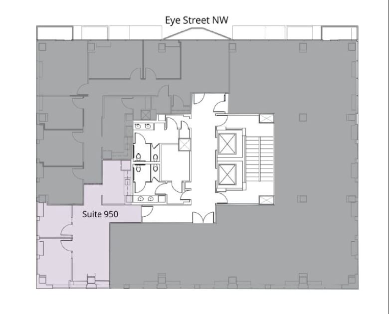 1444 I St NW, Washington, DC à louer Plan d’étage– Image 1 sur 1