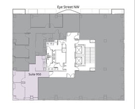 1444 I St NW, Washington, DC à louer Plan d’étage– Image 1 sur 1