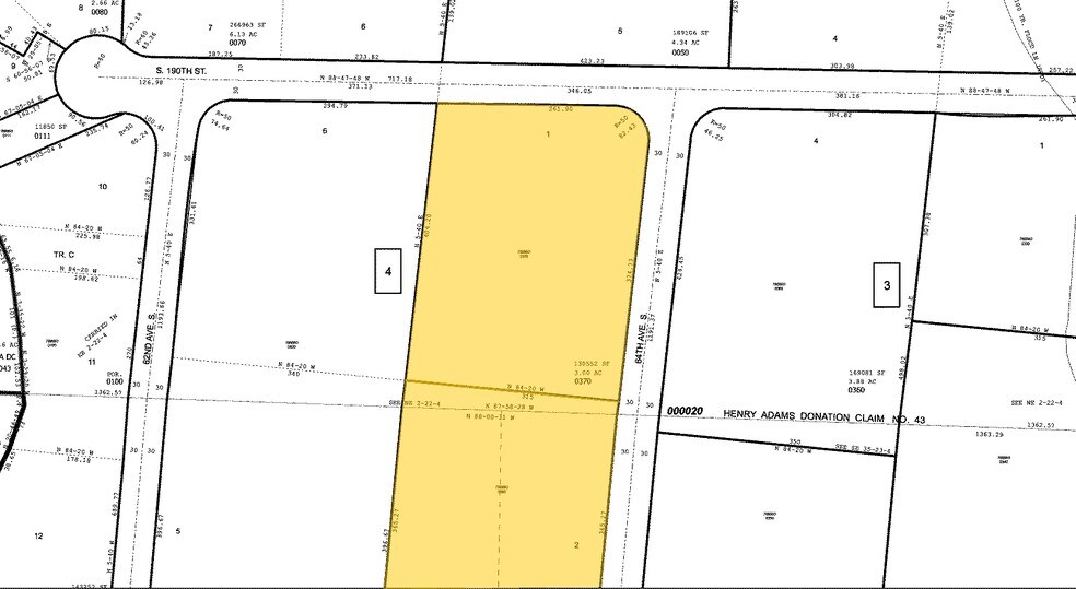 19005 64th Ave S, Kent, WA à louer - Plan cadastral – Image 2 sur 11