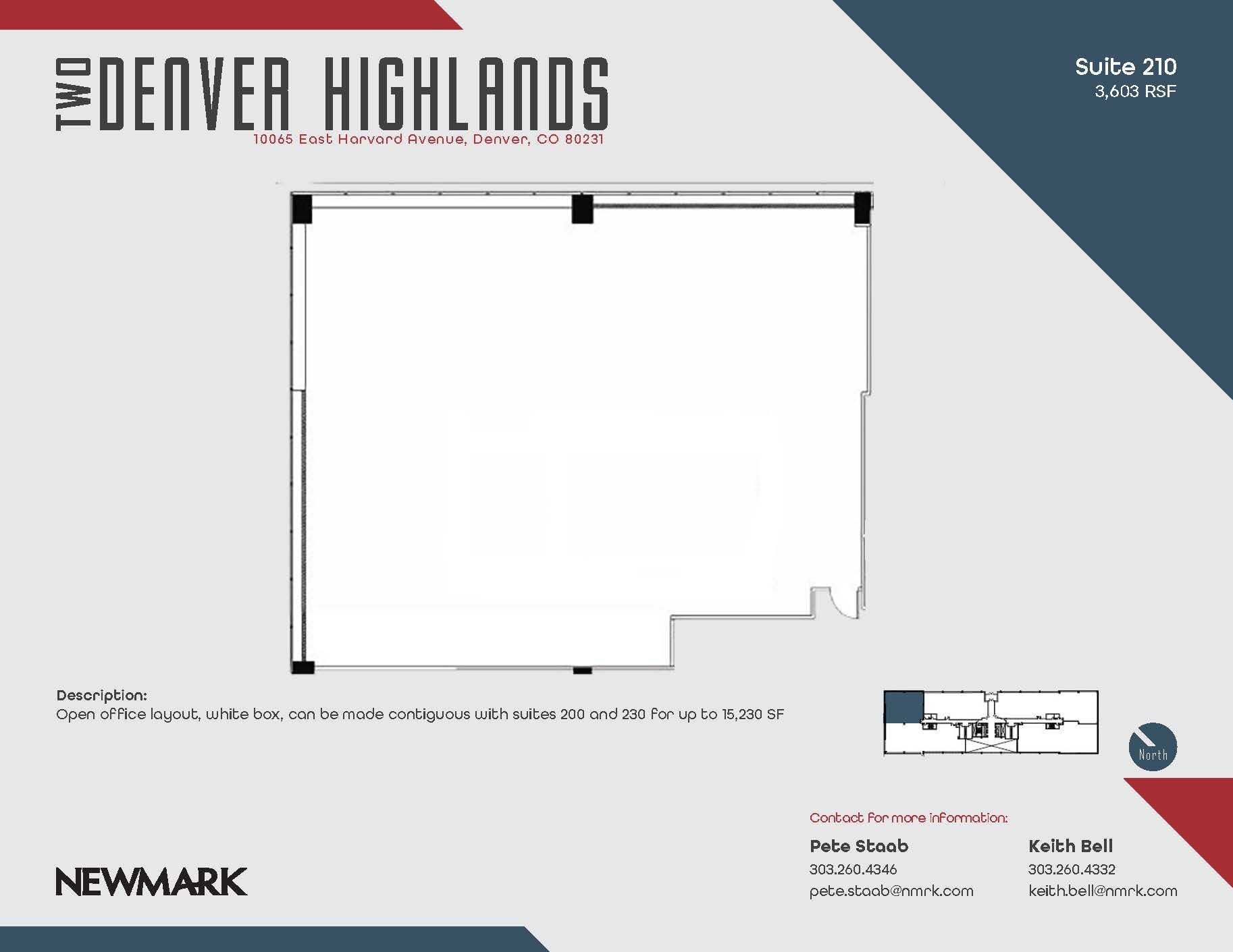 10375 E Harvard Ave, Denver, CO à louer Plan d’étage– Image 1 sur 1