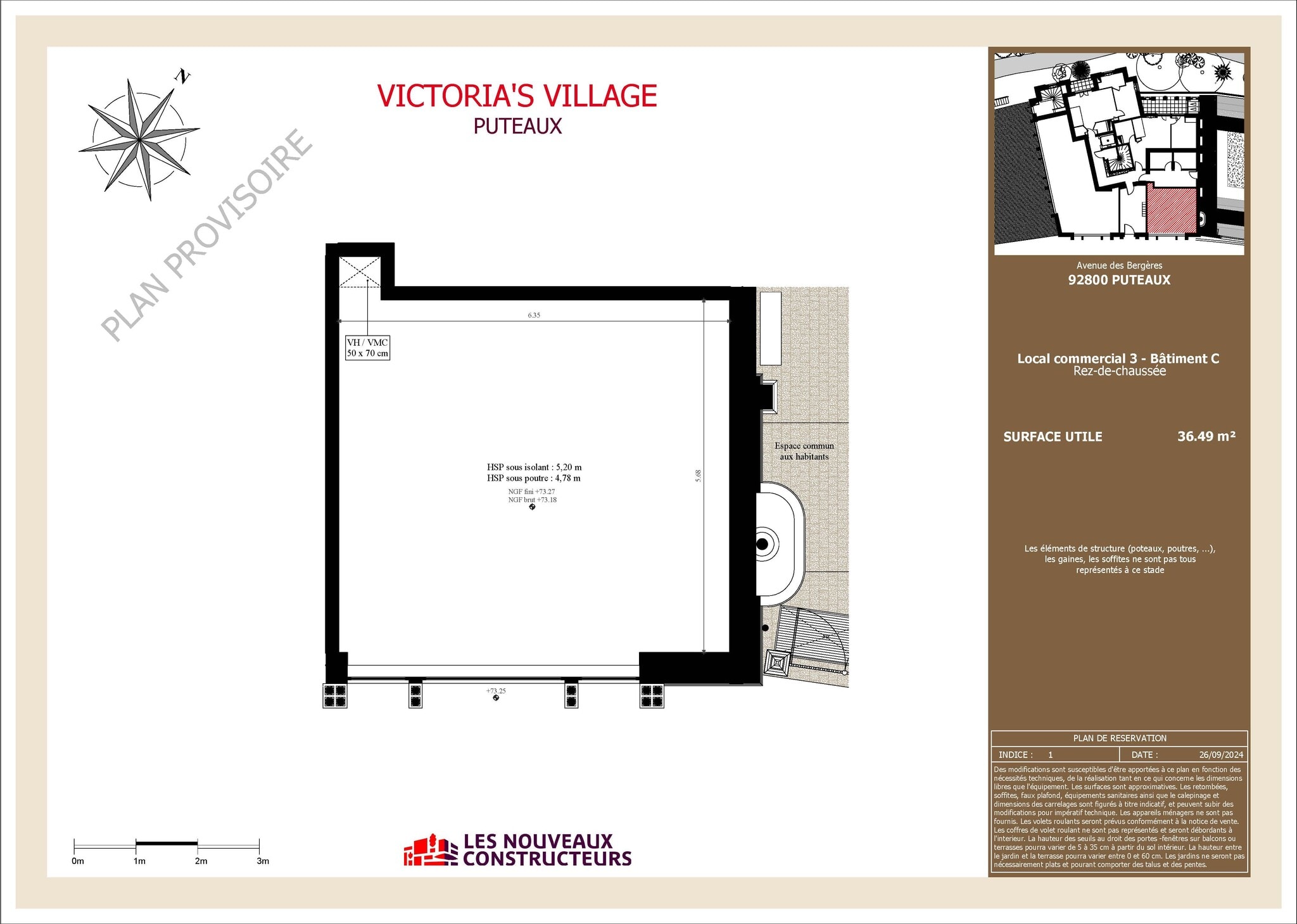 151 Avenue du Président Wilson, Puteaux à louer Plan d’étage– Image 1 sur 1