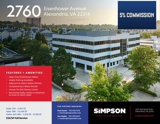 Plus de détails pour 2760 Eisenhower Ave, Alexandria, VA - Bureau/Médical à louer