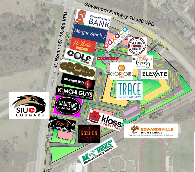 6185 Bennett Dr, Edwardsville, IL à louer - Plan de site – Image 2 sur 7