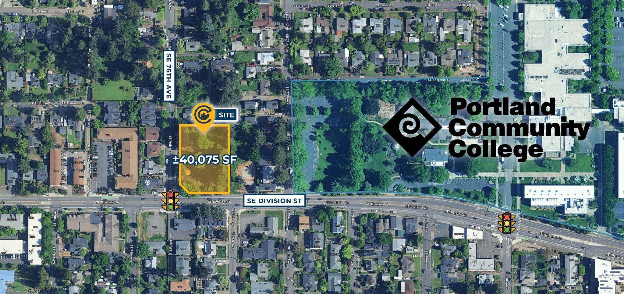7601 SE Division St, Portland, OR à vendre Aérien– Image 1 sur 3