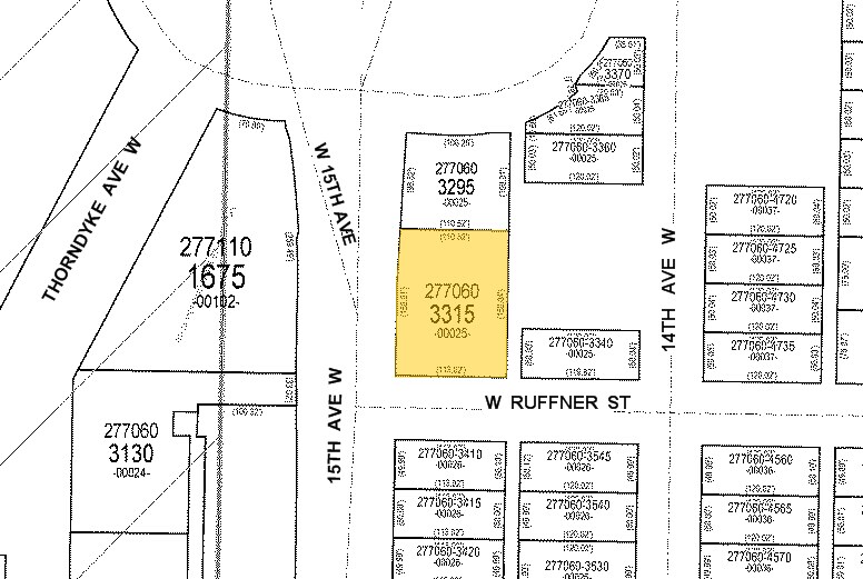 3600 15th Ave W, Seattle, WA à louer Plan cadastral– Image 1 sur 8