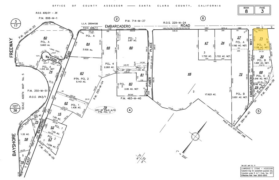 1900 Embarcadero Rd, Palo Alto, CA à louer - Plan cadastral – Image 2 sur 9