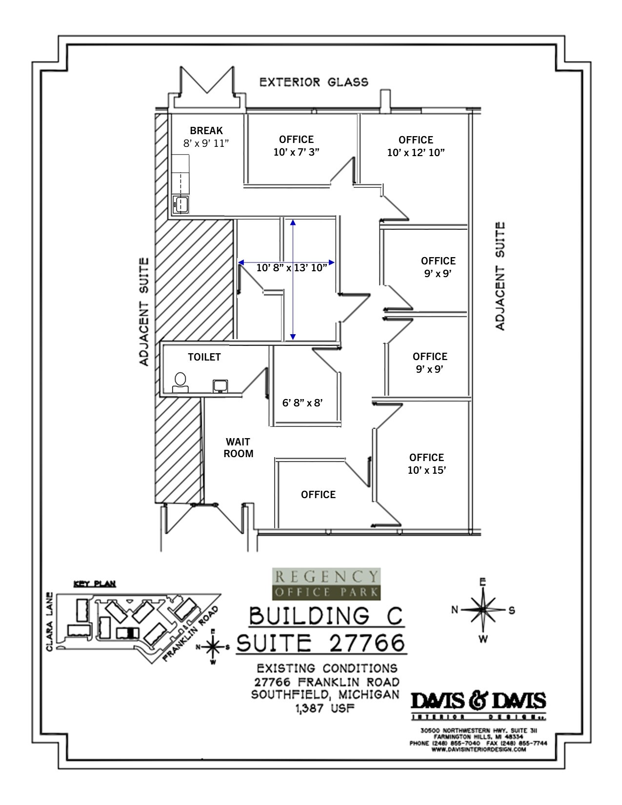 27650-27652 Franklin Rd, Southfield, MI à louer Plan d’étage– Image 1 sur 1