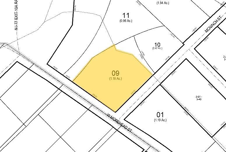 1000 W Morehead St, Charlotte, NC à vendre - Plan cadastral – Image 2 sur 14