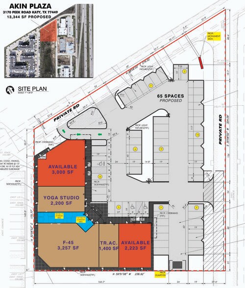 3170 Peek Rd, Katy, TX à louer - Plan de site – Image 3 sur 5