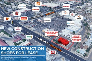 Plus de détails pour 2140 E Cactus Rd, Phoenix, AZ - Bureau/Local commercial à louer