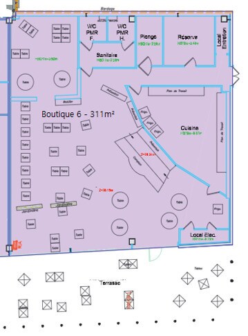Local commercial dans Moissac à louer - Plan d’étage – Image 3 sur 4