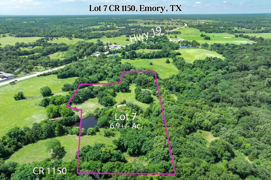 Lot 7 RS County Road 1150, Emory, TX à vendre - Photo principale – Image 1 sur 19