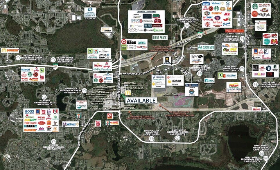 SEC Boggy Creek Rd and Beth rd, Orlando, FL à louer - Aérien – Image 2 sur 2