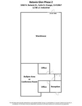 1080 N Batavia St, Orange, CA à louer Plan d’étage– Image 1 sur 4
