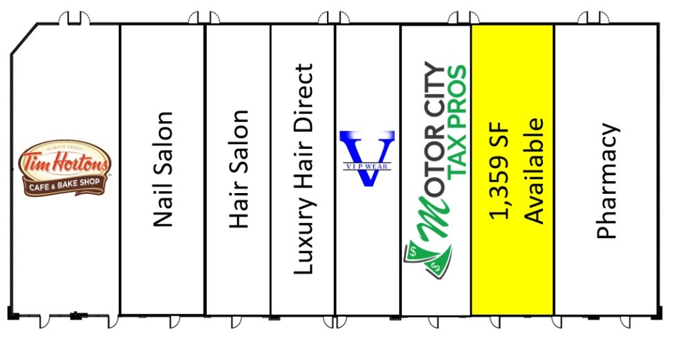 8 Mile Rd, Hazel Park, MI à louer Plan d’étage– Image 1 sur 1