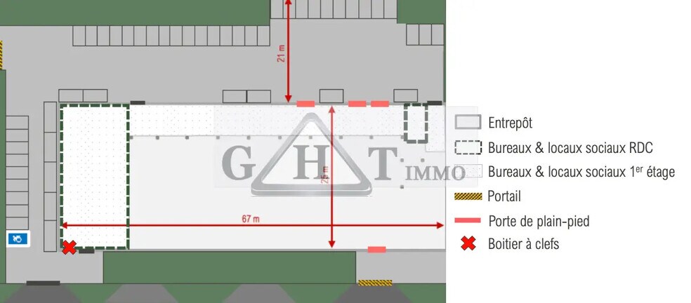 Industriel/Logistique dans Bezons à louer - Plan d’étage – Image 2 sur 3
