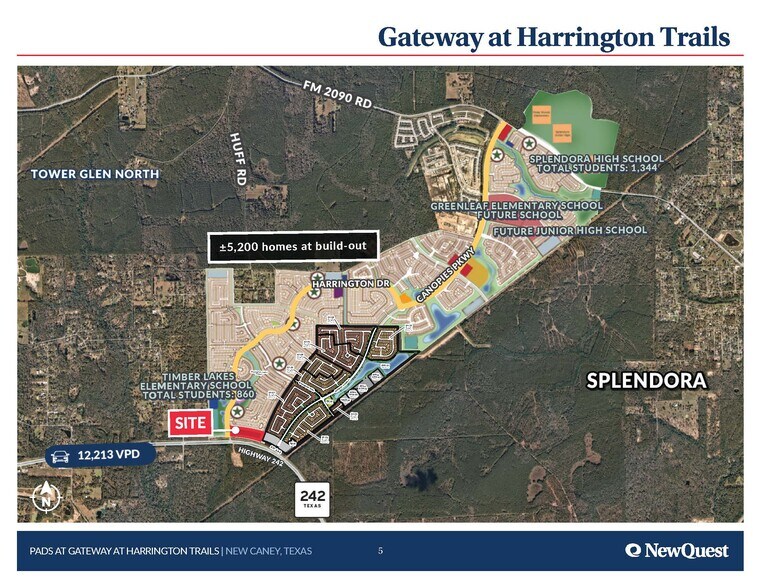 NEC of Highway 242 and Harrington Dr, New Caney, TX à vendre - Aérien – Image 3 sur 3