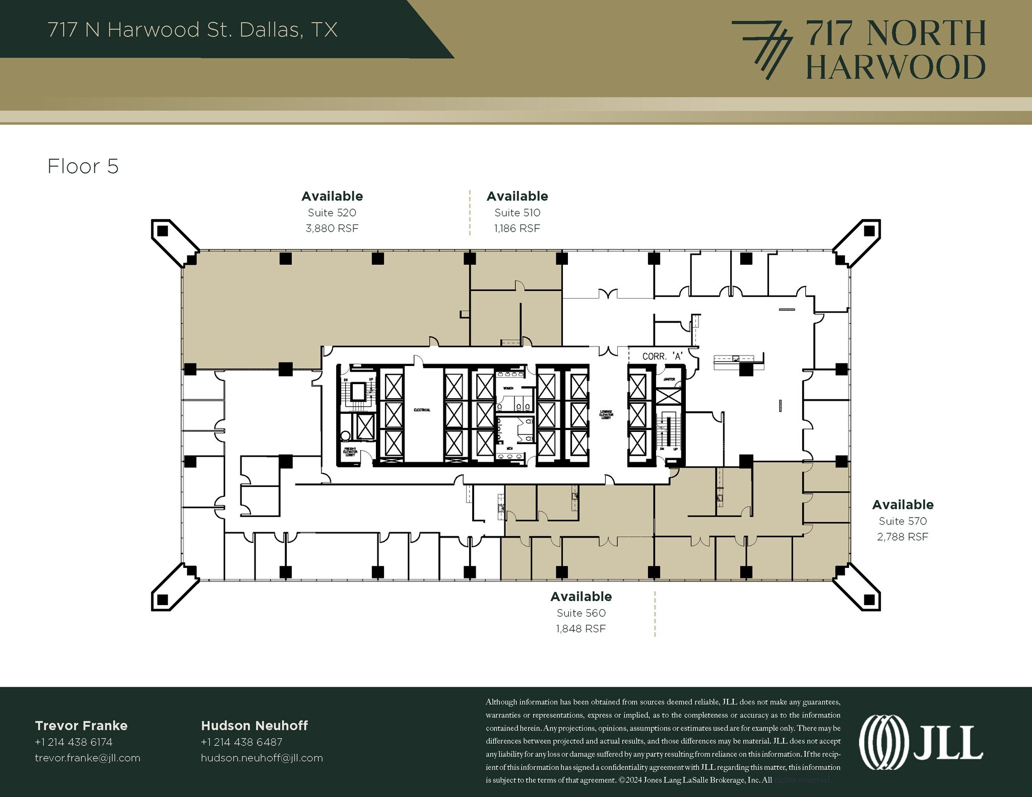 717 N Harwood St, Dallas, TX à louer Plan d’étage– Image 1 sur 1