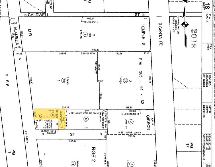 1414 S Alameda St, Compton, CA à vendre - Plan cadastral – Image 2 sur 2