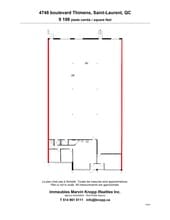 4700-4800 Boul Thimens, Montréal, QC à louer Plan de site– Image 2 sur 2