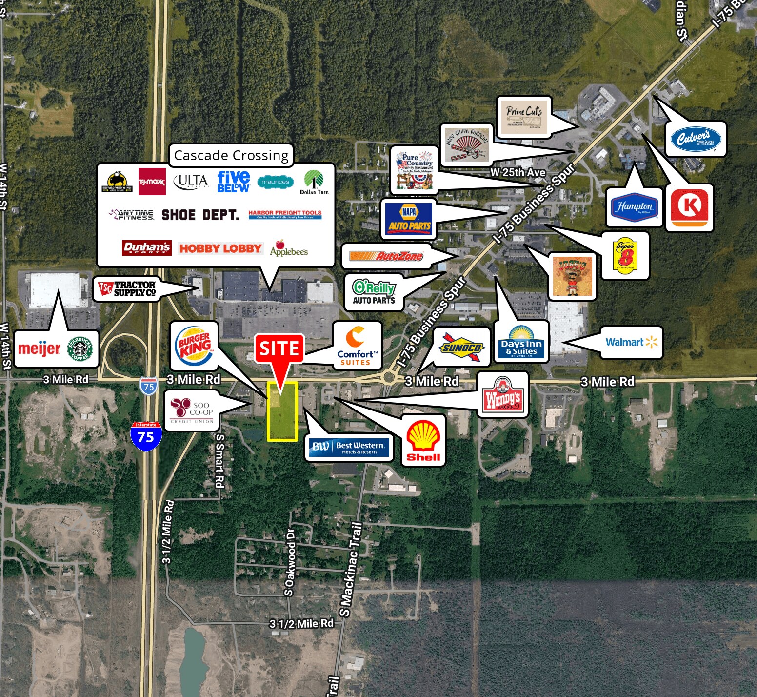 4383 I 75 Business Spur, Sault Sainte Marie, MI à louer Photo de l’immeuble– Image 1 sur 4