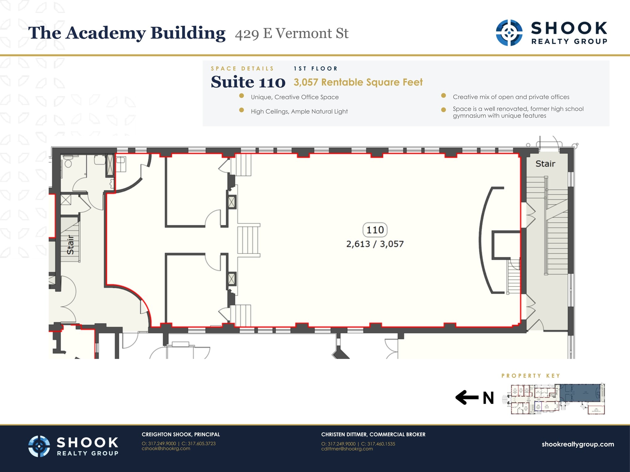 429 E Vermont St, Indianapolis, IN à louer Plan de site– Image 1 sur 1