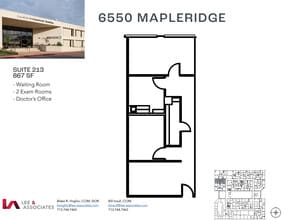 6550 Mapleridge St, Houston, TX à louer Plan d’étage– Image 1 sur 1
