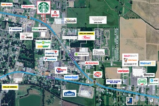 Veterans Memorial Drive & Odea Street, Abbeville, LA - Vue aérienne  vue de carte - Image1