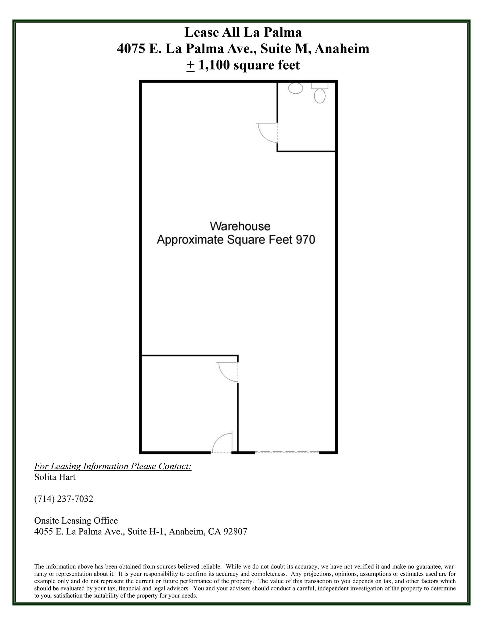 4075 E La Palma Ave, Anaheim, CA à louer Plan de site– Image 1 sur 1
