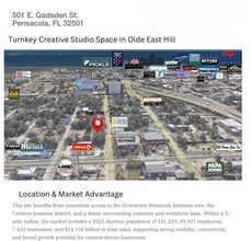 501 E Gadsden St, Pensacola, FL - Vue aérienne vue de carte
