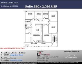 330 First Capitol Dr, Saint Charles, MO à louer Plan d’étage– Image 2 sur 2