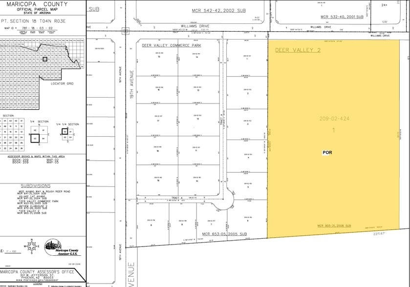 1725 W Williams Dr, Phoenix, AZ à louer - Plan cadastral – Image 2 sur 28