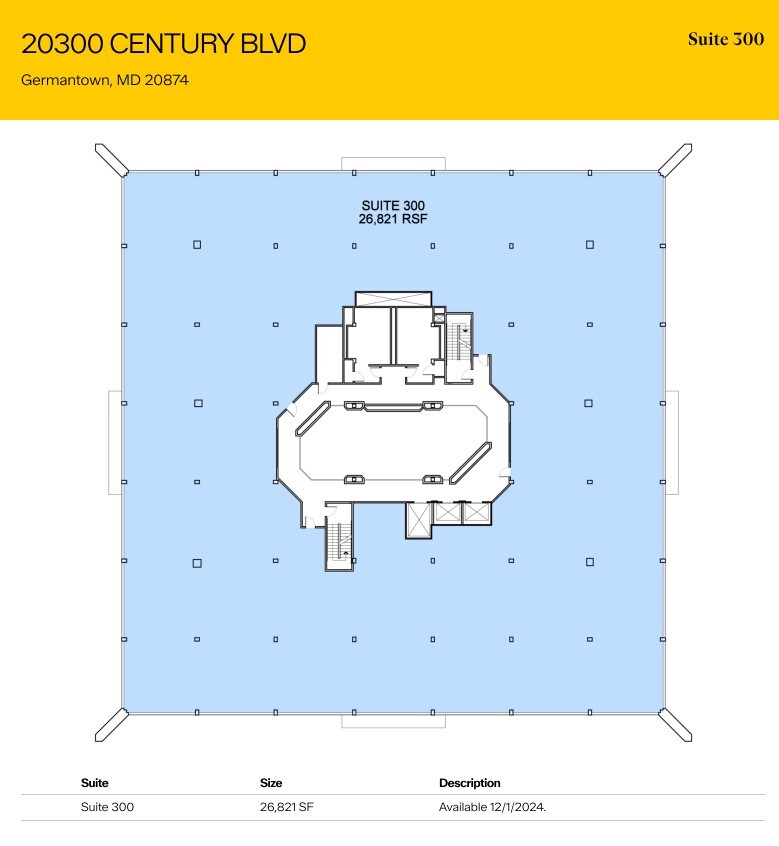 20300 Century Blvd, Germantown, MD à louer Plan d’étage– Image 1 sur 1