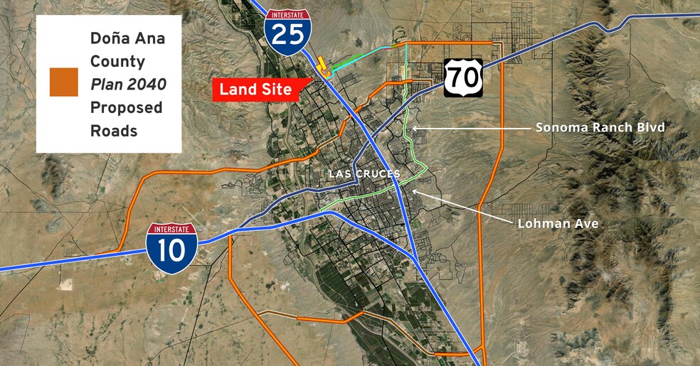 I-25 & Thorpe rd, Las Cruces, NM à vendre - Photo de l’immeuble – Image 2 sur 6