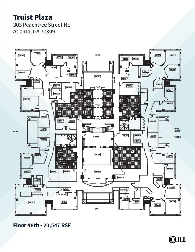 303 Peachtree St Ne, Atlanta, GA à louer Plan d’étage– Image 1 sur 1