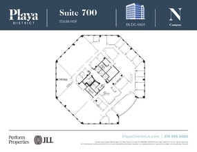 6100 Center Dr, Los Angeles, CA à louer Plan d’étage– Image 1 sur 2