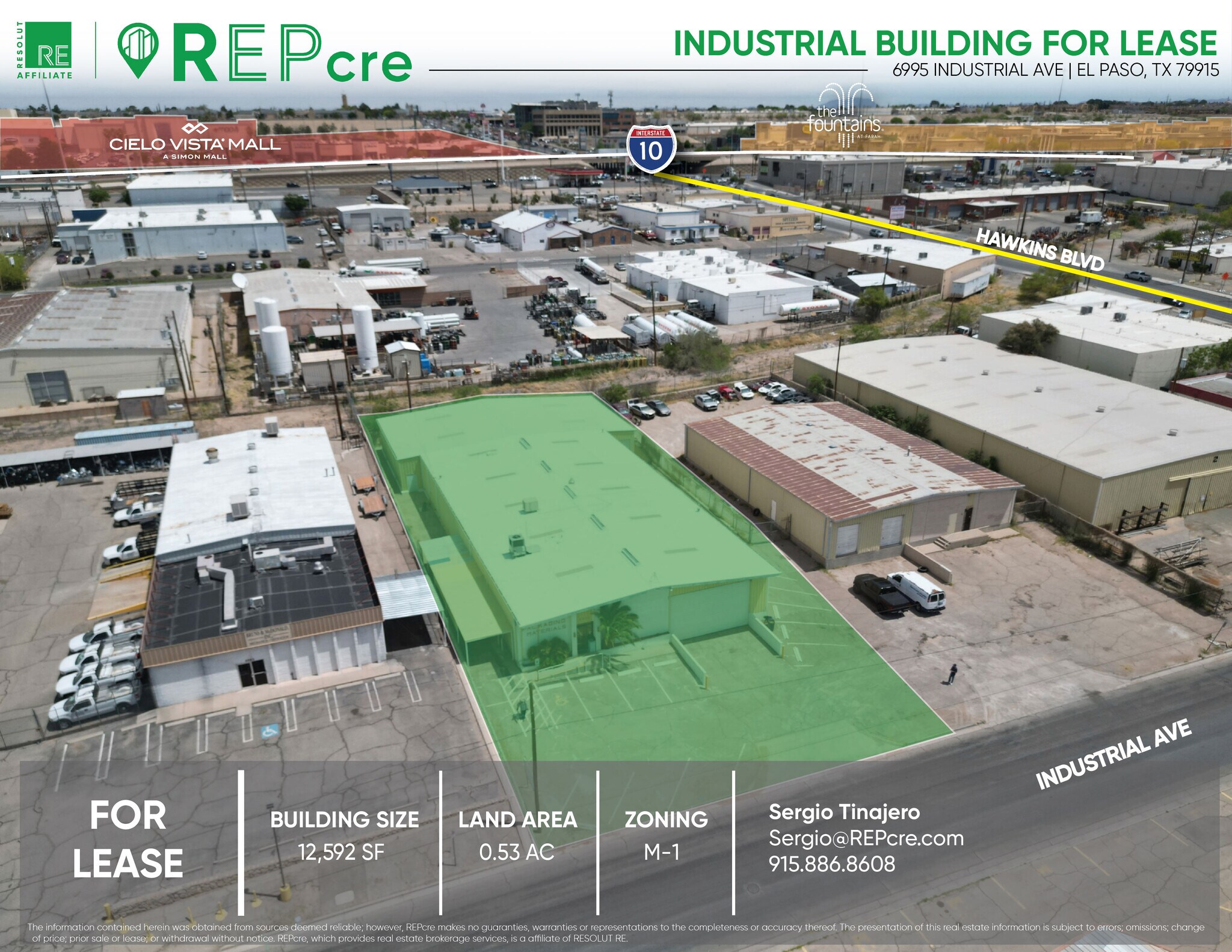 6995 Industrial Ave, El Paso, TX à louer Photo principale– Image 1 sur 12