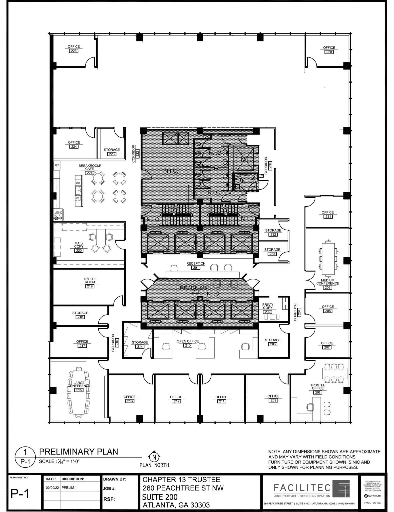 260-270 Peachtree St NW, Atlanta, GA à louer Plan d’étage– Image 1 sur 1