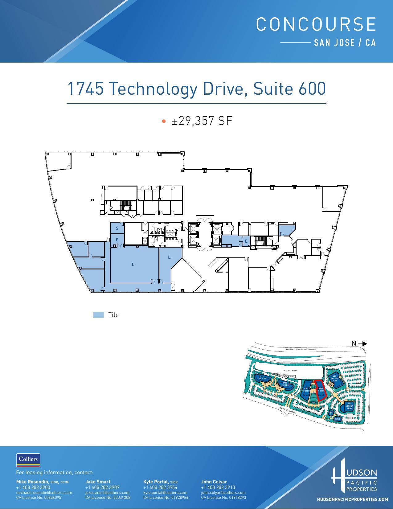 224 Airport Pkwy, San Jose, CA à louer Plan d’étage– Image 1 sur 1