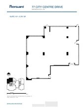 77 City Centre Dr, Mississauga, ON à louer Plan d’étage– Image 1 sur 1