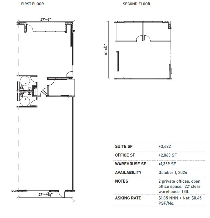 8 Goodyear, Irvine, CA à louer Plan d’étage– Image 1 sur 1