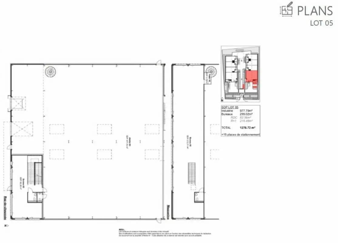 Local d’activités dans Heyrieux à louer Plan d’étage– Image 1 sur 11