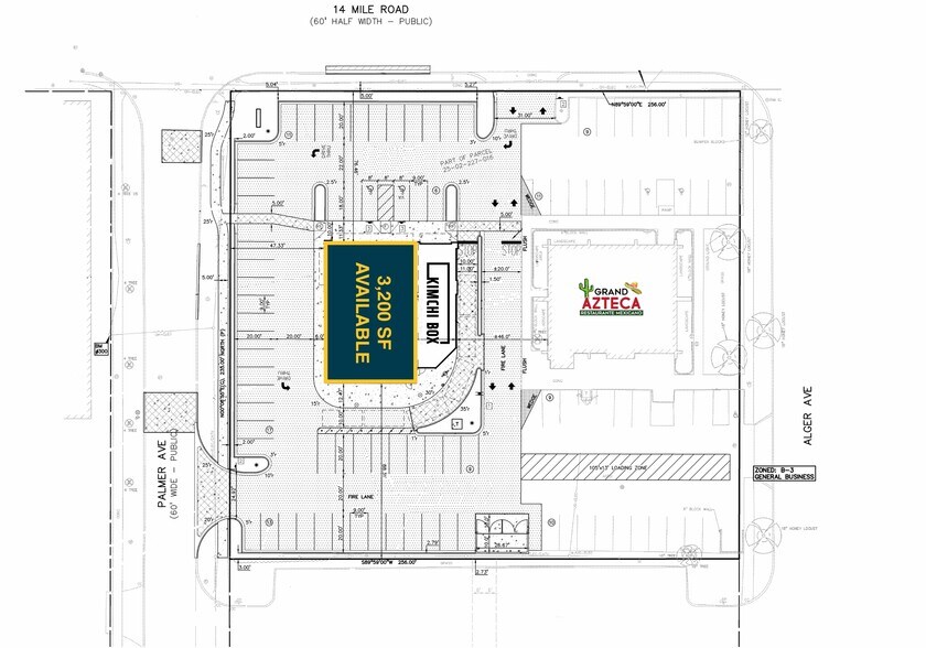 361 W 14 Mile Rd, Madison Heights, MI à louer - Plan de site – Image 2 sur 2