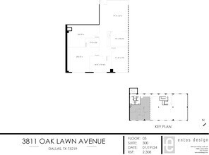 3311 Oak Lawn Ave, Dallas, TX à louer Plan d’étage– Image 1 sur 1