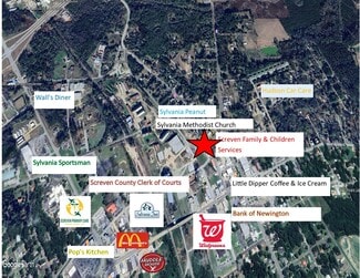 Plus de détails pour 107 Singleton Ave, Sylvania, GA - Local commercial à vendre