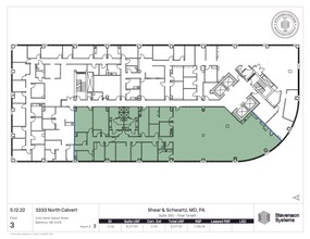 3333 N Calvert St, Baltimore, MD à louer Plan d’étage– Image 1 sur 1