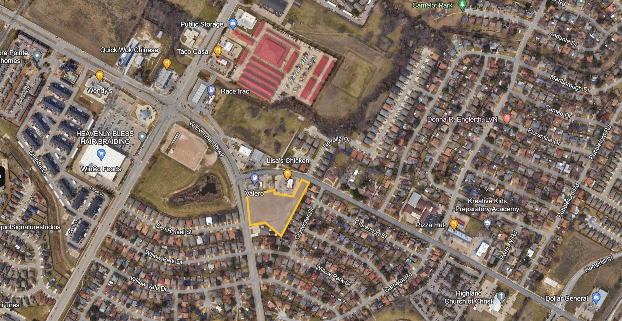 1651 Sycamore School Rd, Fort Worth, TX à vendre Aérien– Image 1 sur 2