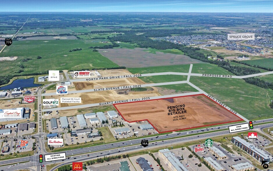 Highway 16A & Veterans Blvd, Stony Plain, AB à louer - Photo de l’immeuble – Image 2 sur 5